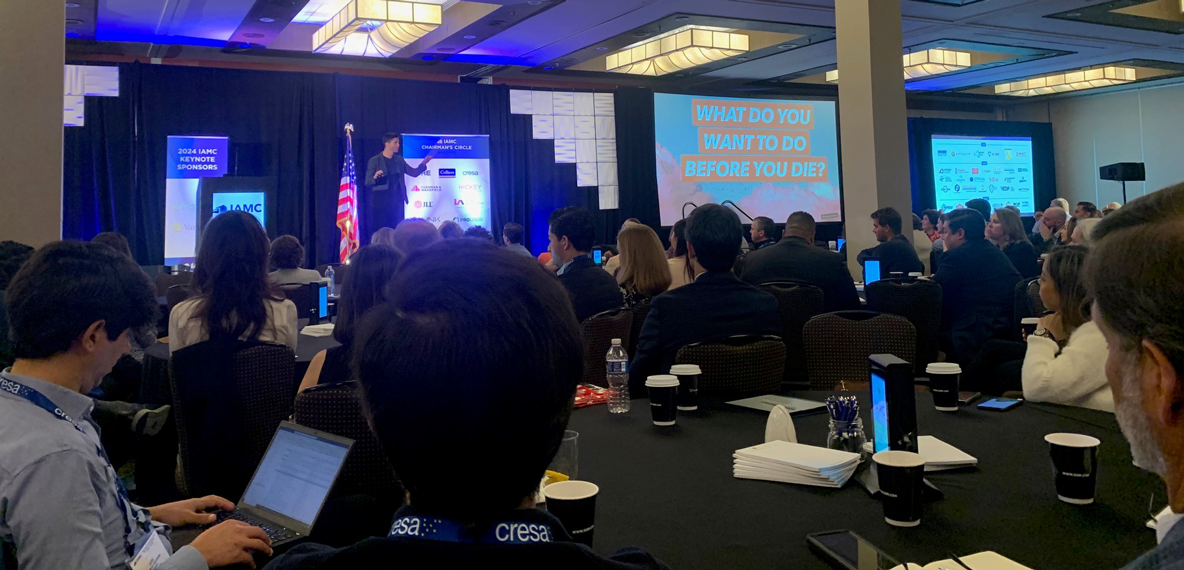 Daniel Lessing attending the IAMC Spring Forum