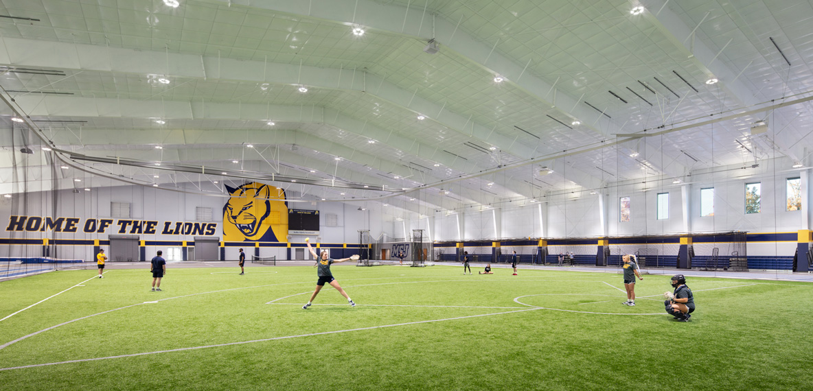 Interior of Mount St. Joseph's Indoor Field Facility