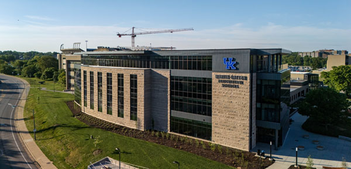 The exterior of the Martin-Gatton Agricultural Sciences Building at the University of Kentucky