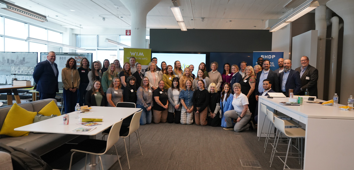 BHDP Women in Manufacturing Open House participants at BHDP’s Cincinnati office. 