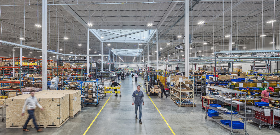 VEGA Americas developed a world-class business center and advanced manufacturing facility in Mason, OH, designed by BHDP. 