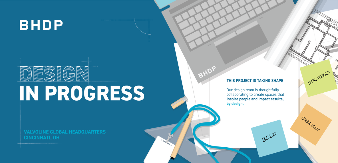 Graphic announcing design in progress
