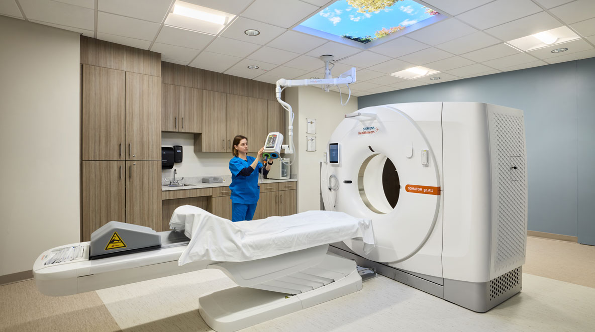People working in the Raleigh Radiology Midtown center  