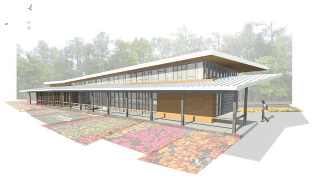 Rendering of the facility