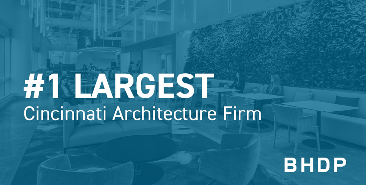 The photo contains text that says "#1 Largest Cincinnati Architecture Firm"