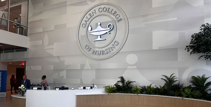 Lobby of Galen College of Nursing's New San Antonio Campus