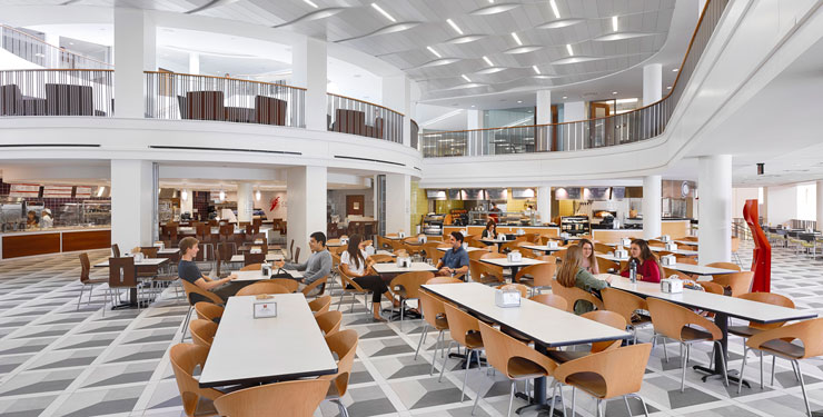 The Atrium in the Armstrong Student Center at Miami University in Oxford, OH.