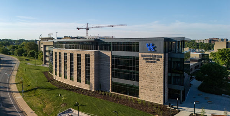 The exterior of the Martin-Gatton Agricultural Sciences Building at the University of Kentucky