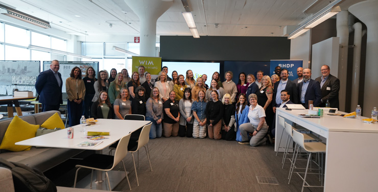 BHDP Women in Manufacturing Open House participants at BHDP’s Cincinnati office. 