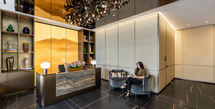 Interior of lobby/reception area