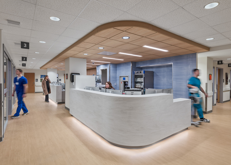 Front desk of infusion center