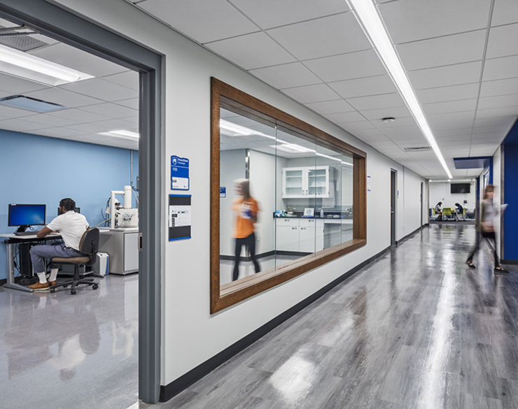 Hallway with Students