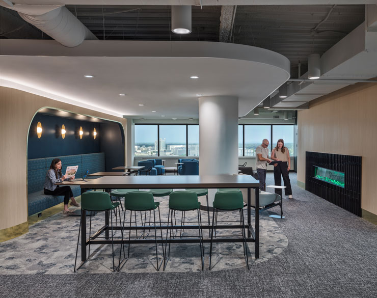 People working in Group RMC's Hub 65 in Columbus, OH