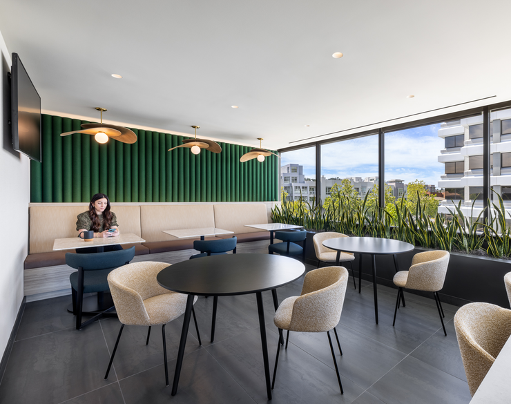 image of a work cafe space
