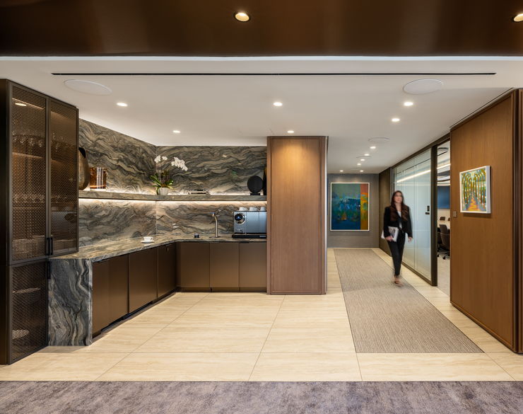 image of kitchen space leading to hallway