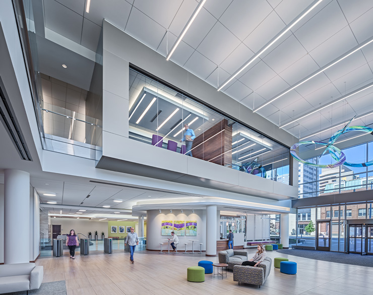 A shot of the entire lobby 