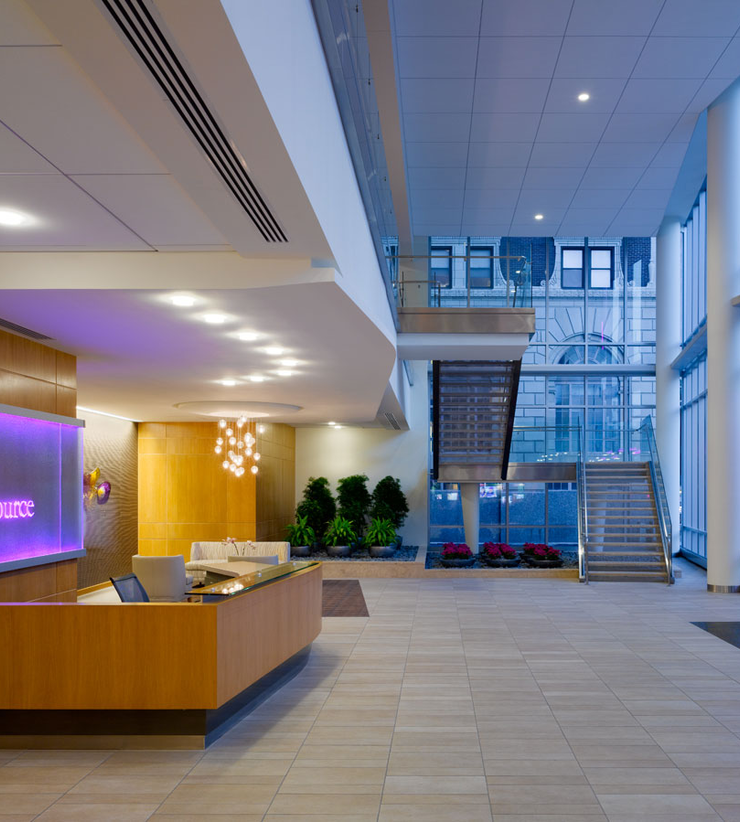 CareSource's lobby and receptionist desk