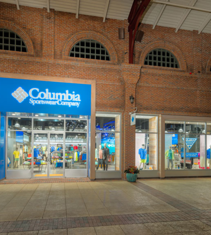 Exterior of Columbia Sportswear Company store in Disney Spring, FL