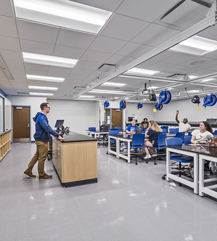 Classroom with Teacher and Students