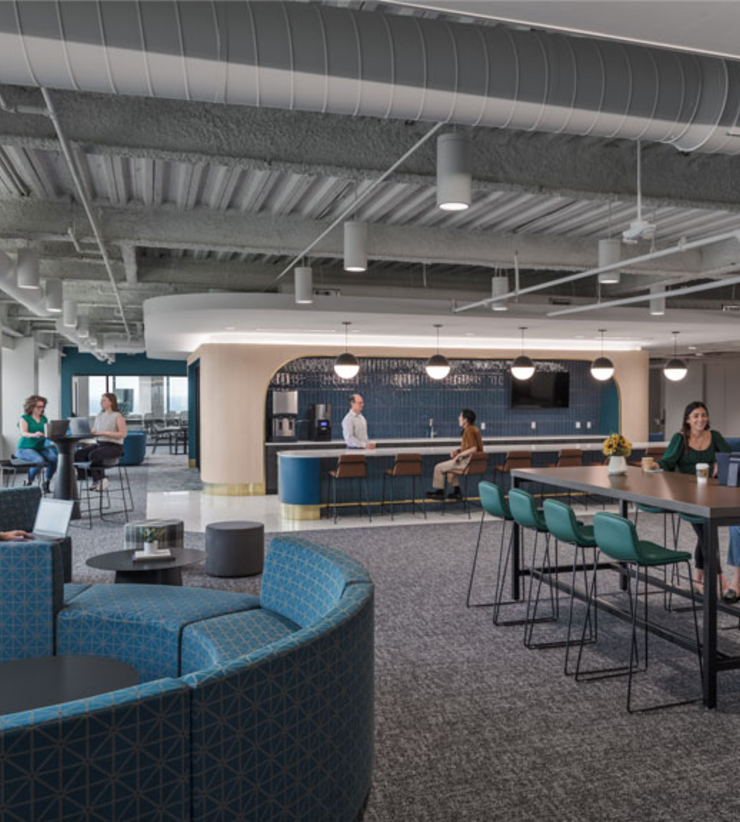 People working in Group RMC's Hub 65 in Columbus, OH