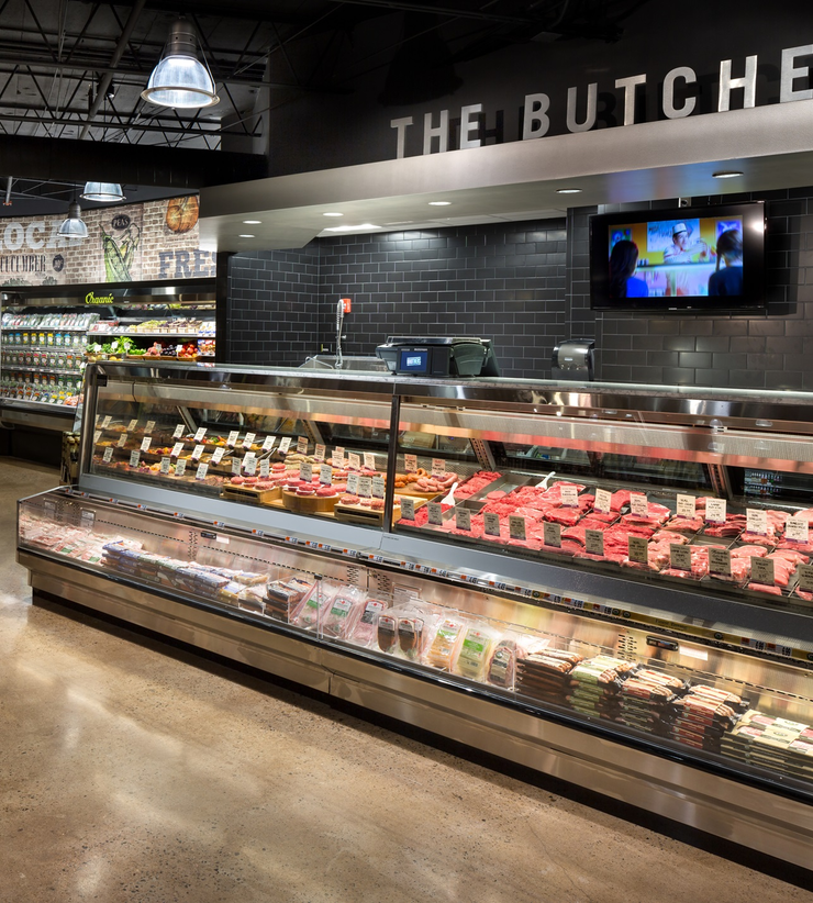 The butcher counter at Brothers Marketplace in Medfield, MA