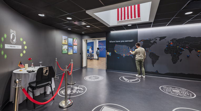 photo of the easterseals redwood veteran memorial room