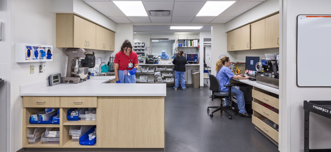 The UC Health Inpatient Pharmacy at UC Medical Center in Cincinnati, OH.