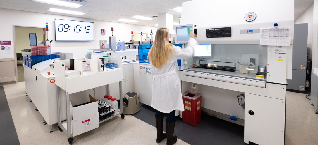 The renovated UC Health Clinical Lab in Cincinnati, OH.