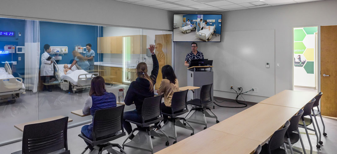 The Cincinnati State Technical and Community College Allied Health Simulation Lab in Cincinnati, OH.
