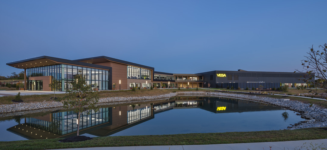 VEGA Americas’ state-of-the-art industrial facility and office and training center in Mason, Ohio.