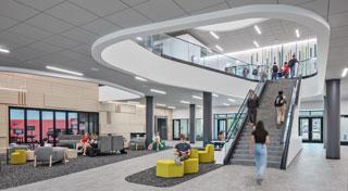 Photo of common work area in Miami McVey Data Science Building