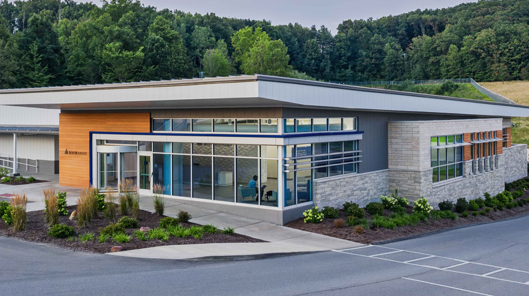 A view of Iron Mountain's Visitor Center entrance