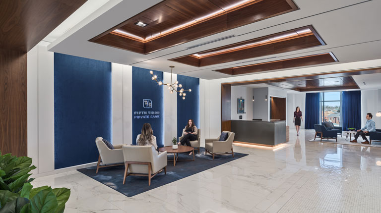 Lobby entrance at Fifth Third Private Bank