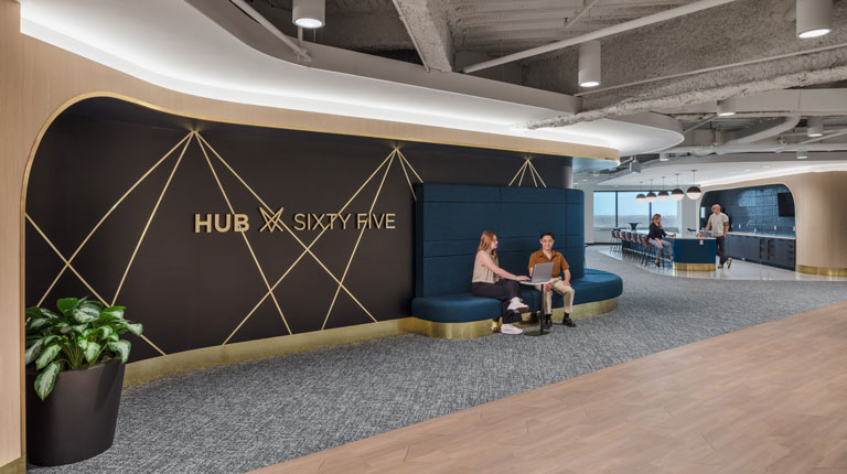 People working in Group RMC's Hub 65 in Columbus, OH