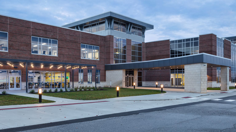 photo of completed manchester health sciences building