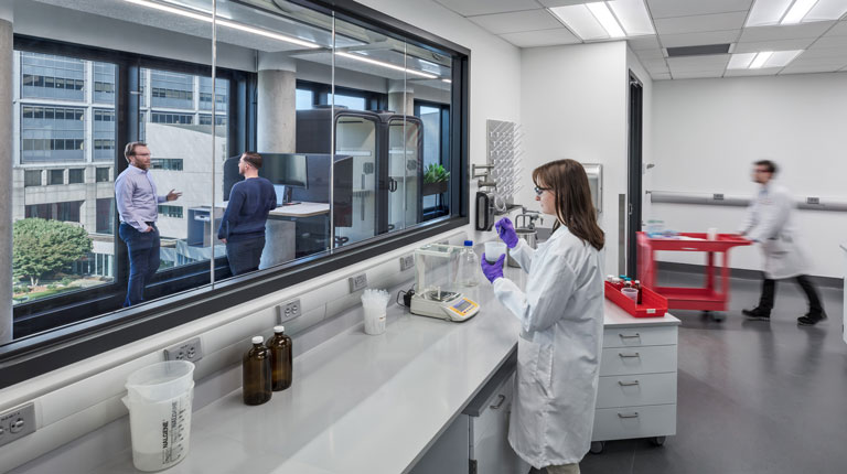 women working in a lab