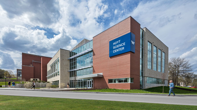 Exterior view of Westminster College's Hoyt Science Center addition