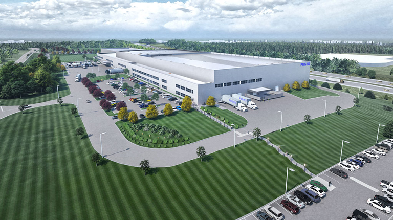 Aerial view of FESTO's Mason facility